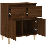  Komoda rjav hrast 60x35x70 cm inženirski les | Shoptok.si