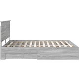  Konstrukcija postelje Siva Sonoma 160 x 200 cm Konstruiran les, (5000103560) | Shoptok.si