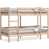 vidaXL Krevet na kat 75 x 190 cm od masivne borovine | shoptok.hr
