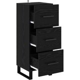  Kreveta Crni hrast 34,5 x 34 x 90 cm Obrađeno drvo i čelik | Eponuda.com