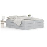 Maison de Rêve Svijetlo sivi boxspring krevet s prostorom za odlaganje/bez uzglavlja 180x200 cm Juniper – | shoptok.hr