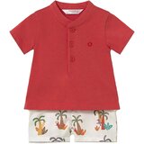Mayoral komplet 2v1 (majica, kratke hlače) grapefruit | Shoptok.si