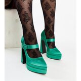 Gemre Green high block heel pumps Mikea | ePonuda.com