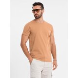 Ombre BASIC men's classic cotton T-shirt - brown | shoptok.hr