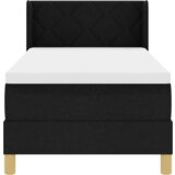  Postelja z vzmetnico z vzmetnico Črna 200 x 80 cm Poliester, (5000126467) | Shoptok.si