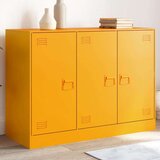vidaXL Komoda boja senfa 99 x 39 x 73 cm čelični | shoptok.hr