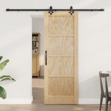 vidaXL Drsna vrata s kompletom okovja 'ORKDAL'Trdi borov les | Shoptok.si