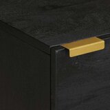 vidaXL Noćni ormarići 2 kom crni 40x33x46 cm od masivnog drva manga | shoptok.hr