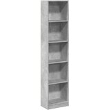  Regal za knjige boja betona 40x24x176 cm konstruirano drvo | shoptok.hr