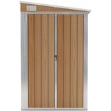 vidaXL Vrtna lopa rjava 118x194x178 cm pocinkano jeklo | Shoptok.si