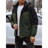 DStreet Kurtka męska zimowa z kapturem zielona | shoptok.hr