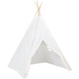 vidaXL Otroški tipi šotor z vrečo peach skin bel 120x120x150 cm | Shoptok.si