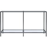  Konzolni stol prozirni 140 x 35 x 75,5 cm od kaljenog stakla | shoptok.hr