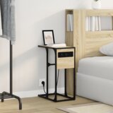 vidaXL Nočna omarica sonoma hrast 41.5 x 26 x 60.5 cm Konstruiran les | Shoptok.si