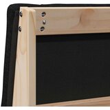  Tapecirani uzglavlje Crna 100 cm Čvrsto borovo drvo | shoptok.hr