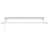  Skrovita tenda Plava i bijela 300 x 200 cm Poliester i aluminij | shoptok.hr