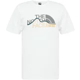 The North Face Majica 'MOUNTAIN LINE' bež / tamno zelena / bijela