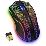 CMO-3530-DD-LEDRGB Bežični gejmerski miš 800/1200/1600/2400/4800DPI 600mAh