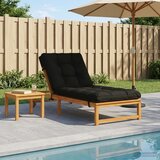  Jastučić za ležaljku VIANEN 100% poliester Crna 200 x 90 x 8 cm Slike