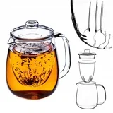 stekleni čajnik 600 ml vložek z infuzerjem zeliščni infuzer, (5000351737)