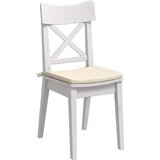 vidaXL Sedežne blazine 4 pcs krema 40 x 40 x 3 cm Žametna tkanina | Shoptok.si