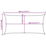  Jedro za zaštitu od sunca 160 g/m² terakota 2 x 4 m HDPE | shoptok.hr