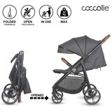 Coccolle Športni voziček Finley Moss črna | Shoptok.si