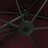  Vrtni suncobran s čeličnom šipkom 300 cm bordo crveni | shoptok.hr