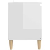vidaXL TV ormarić s drvenim nogama visoki sjaj bijeli 103,5x35x50 cm | shoptok.hr
