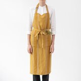Linen Tales Lanen predpasnik Amber Bronze Stripes &ndash; cene