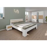 XXXL Omara Z Drsnimi Vrati Foster, Bela, Hrast, Ogledalo, 261 Cm | Shoptok.si