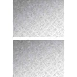  Stepenica Pravokutni 2 pcs Srebrno 70 x 50 cm Aluminij | shoptok.hr