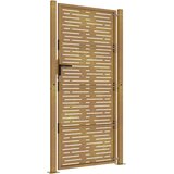  Vrtna vrata 100x175 cm od korten čelika, kvadratni dizajn | shoptok.hr