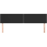  Posteljno vzglavje 2 kosa črno 80x5x78/88 cm umetno usnje, (20739445) | Shoptok.si
