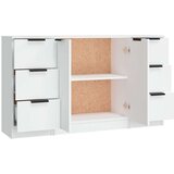  Komoda 3 kosi bel inženirski les, (20654861) | Shoptok.si