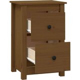  Nočna omarica medeno rjava 40x35x61,5 cm trdna borovina, (20734114) | Shoptok.si