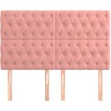  Uzglavlje roza 144x7x118/128 cm baršunasto | shoptok.hr