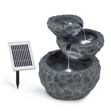 Blumfeldt Murach kaskadni vodnjak, obratovanje na akumulator, 2 W, solarna plošča, 3 LED luči Cene