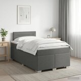  Boxspring krevet s madracem Tamnosiva 120 x 200 cm Tkanina Cijene