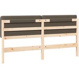  Tapecirani uzglavlje Smeđa i taupe 200 cm Čvrsto borovo drvo | shoptok.hr
