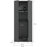 MID.YOU Omara S Klasičnimi Vrati Kopenhagen, Antracit | Shoptok.si