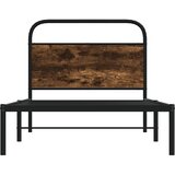 Okvir kreveta bez madraca dimljena boja hrasta 100x190cm drveni | shoptok.hr