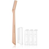 Tweezerman Facial Razor britva za lice + zamjensko punjenje Rose Gold 4 kom | shoptok.hr