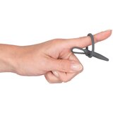 Penis Plug silikonski obroček z uretralnim stožcem (siv) | Shoptok.si