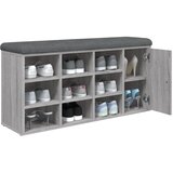  Klupa za cipele siva boja hrasta 102x32x50 cm konstruirano drvo | shoptok.hr