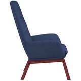  Stolica za opuštanje s tabureom od tkanine plava | shoptok.hr