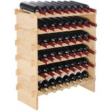  Modularni stalak za vino od 48 boca koji se može složiti stalak za vino od bambusa, 6 razina | shoptok.hr