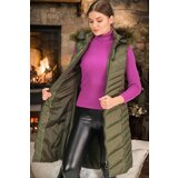 Dewberry Z6725 LADIES' VEST-PLAIN KHAKI | Shoptok.si