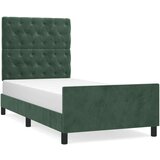  Okvir za krevet s uzglavljem tamnozeleni 80x200 cm baršunasti | shoptok.hr