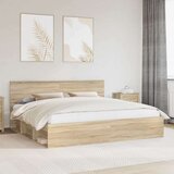  Konstrukcija postelje Sonoma 200 x 200 cm Masivno borovo les, (5000103590) | Shoptok.si